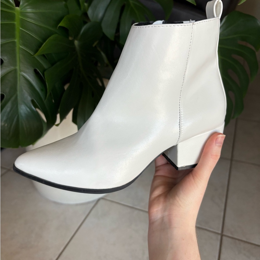 Target White Ankle Booties